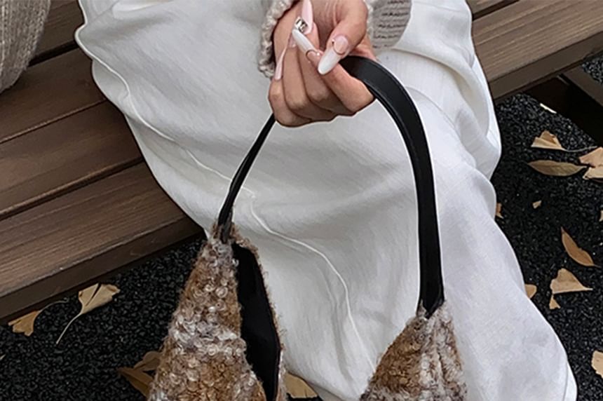 Plaid Tweed Shoulder Bag