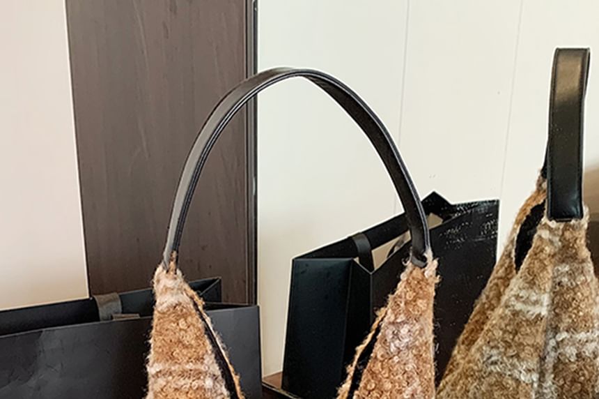 Plaid Tweed Shoulder Bag