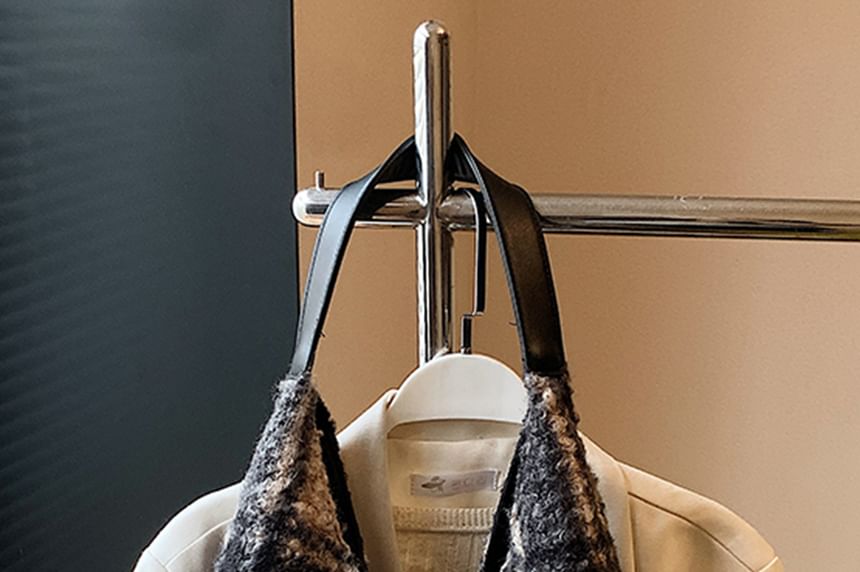 Plaid Tweed Shoulder Bag