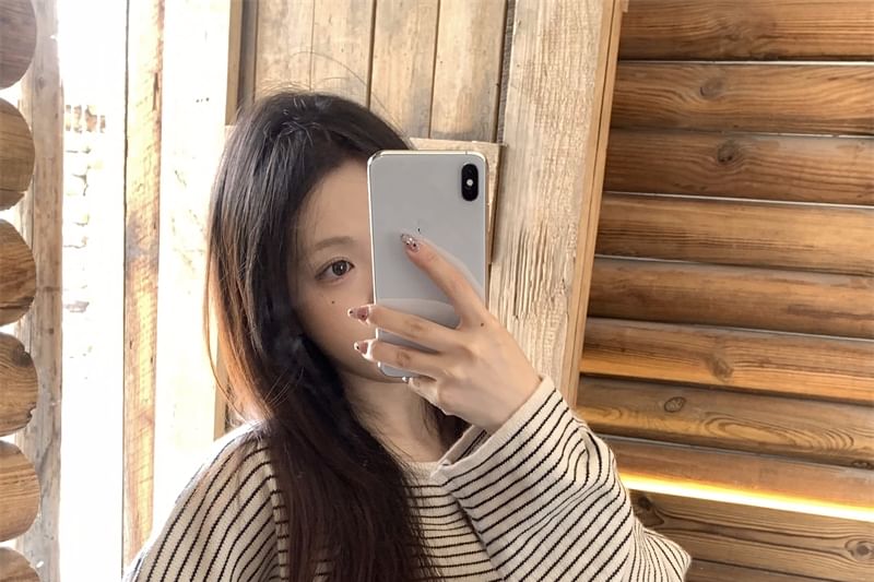 Striped Sweater with Crewneck