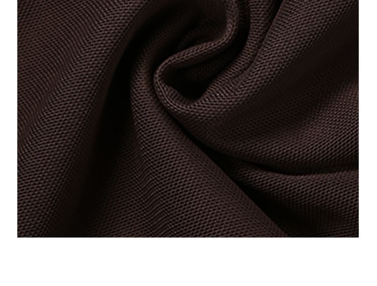 Sweetheart-Neckline Hook & Loop Top and Low-Waist Shirred Midi Pencil Skirt with Long Sleeves