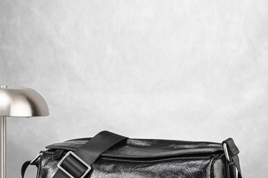 Plain Genuine Leather Crossbody Bag