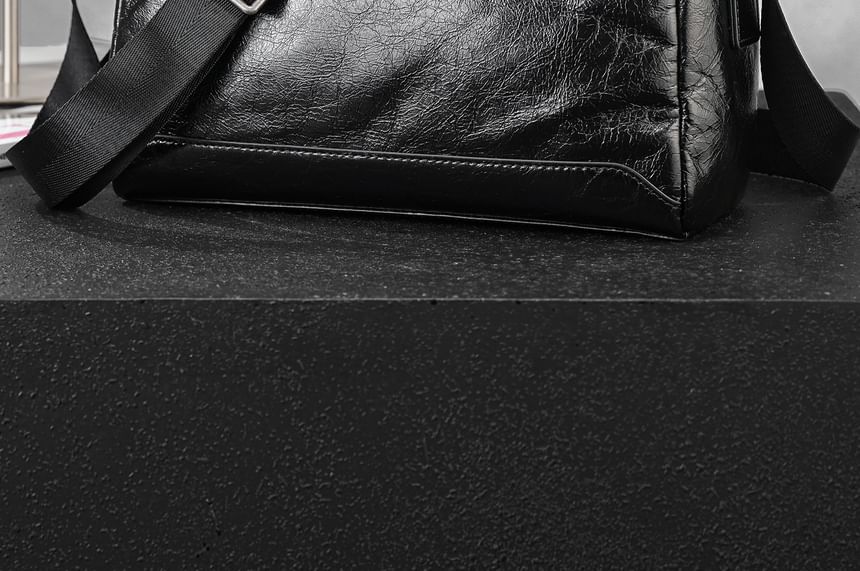 Plain Genuine Leather Crossbody Bag