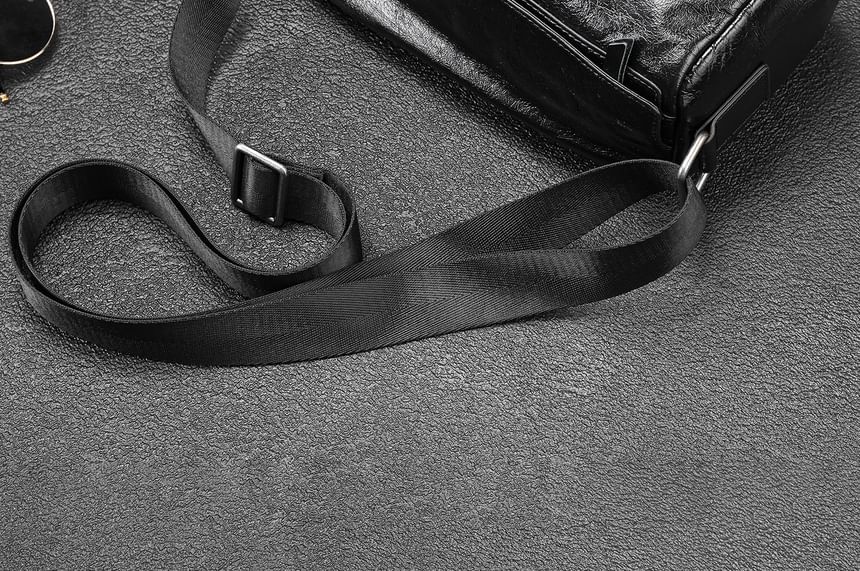 Plain Genuine Leather Crossbody Bag