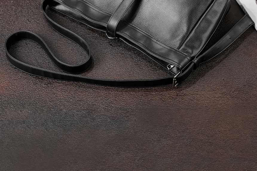 Plain Genuine Leather Crossbody Bag