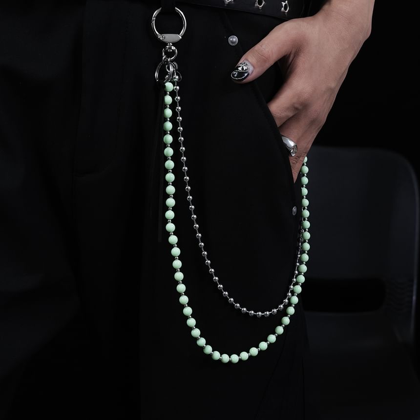 Stainless Steel Beaded Pants Chain (Various Designs)