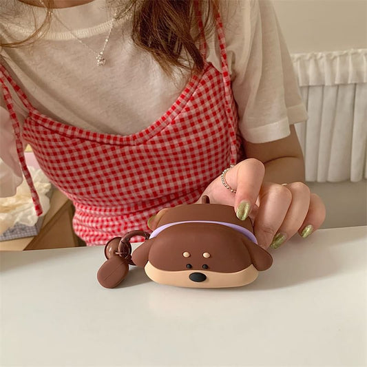 Dog Apple AirPods / Pro Earphone Case Skin with Charm