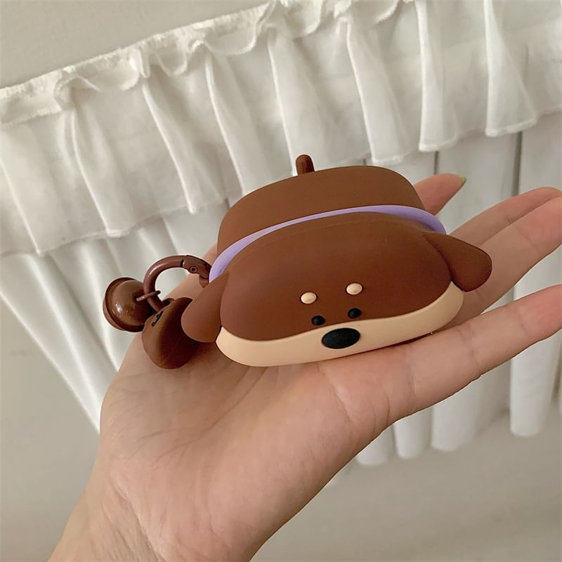 Dog Apple AirPods / Pro Earphone Case Skin with Charm