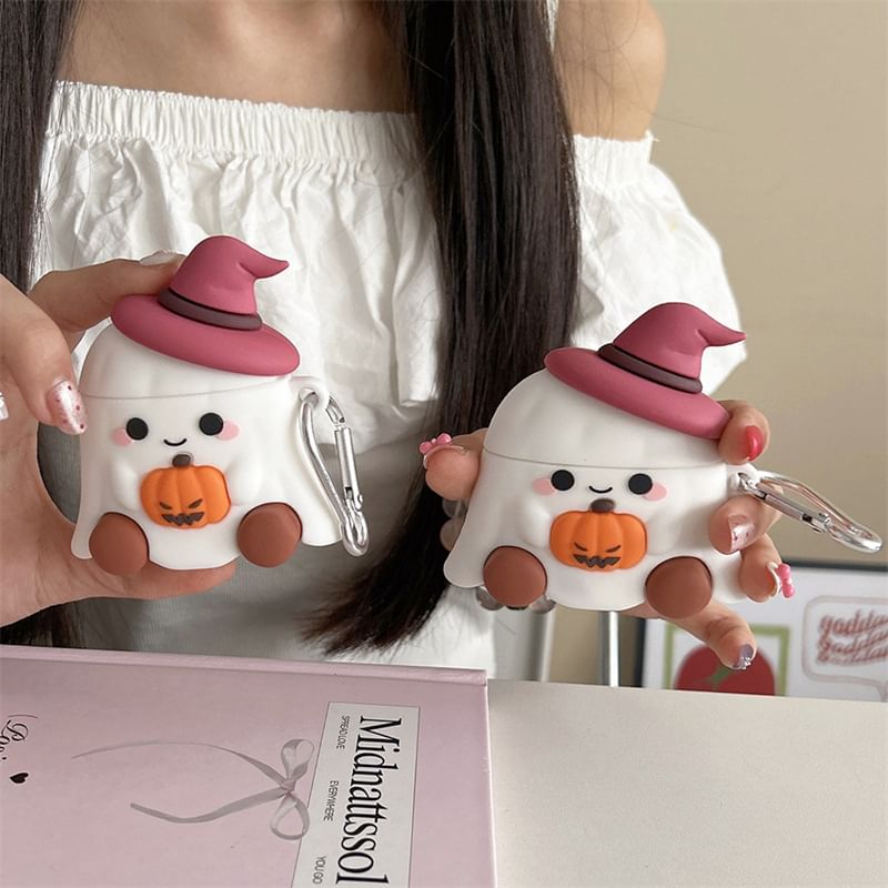 Halloween Pumpkin Ghost Apple AirPods / Pro Earphone Case Skin