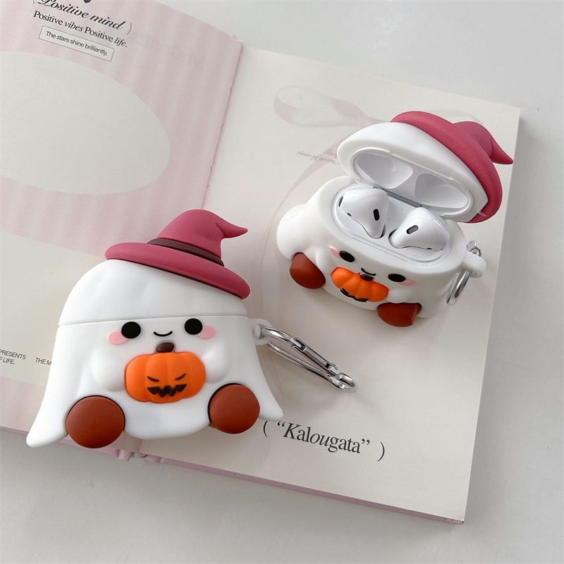 Halloween Pumpkin Ghost Apple AirPods / Pro Earphone Case Skin