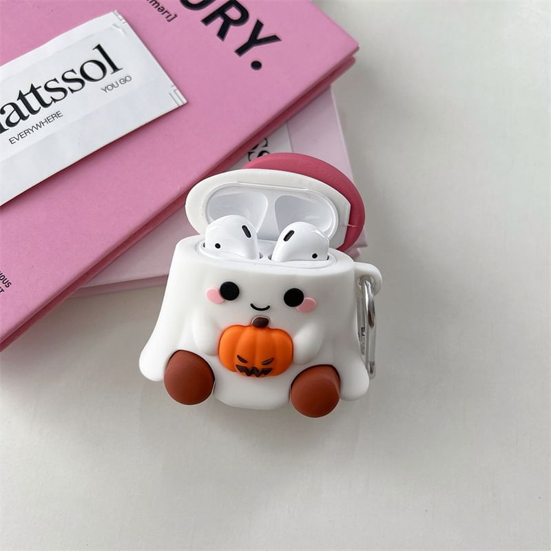 Halloween Pumpkin Ghost Apple AirPods / Pro Earphone Case Skin