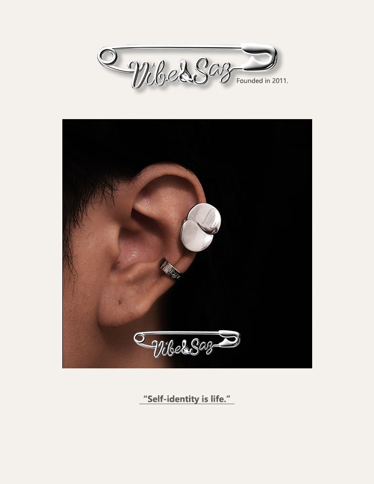 Stainless Steel Glossy Ear Cuff