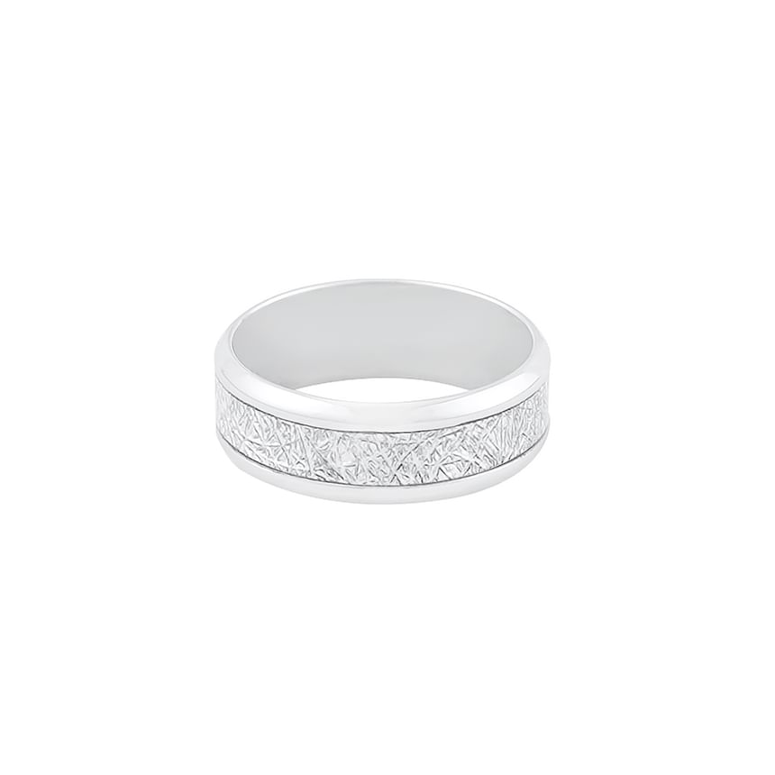 Stainless Steel Textured Ring