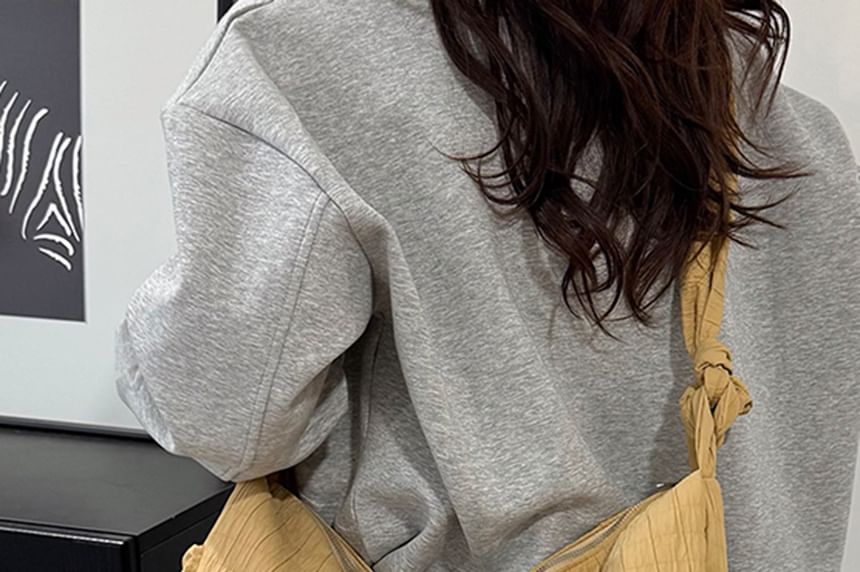 Shirred Fabric Hobo Bag
