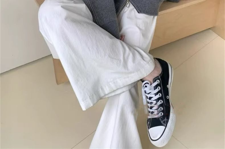 Stand Collar Zip-Up Plain Cardigan