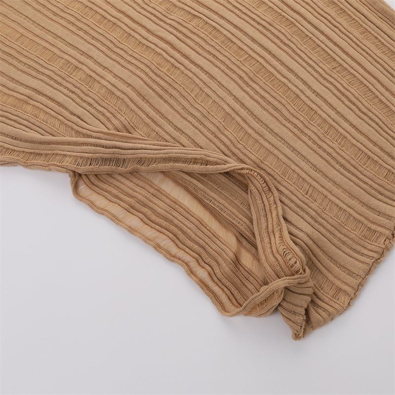 Ribbed Sweater with Boat Neckline