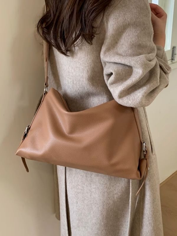 Faux Leather Crossbody Shoulder Bag