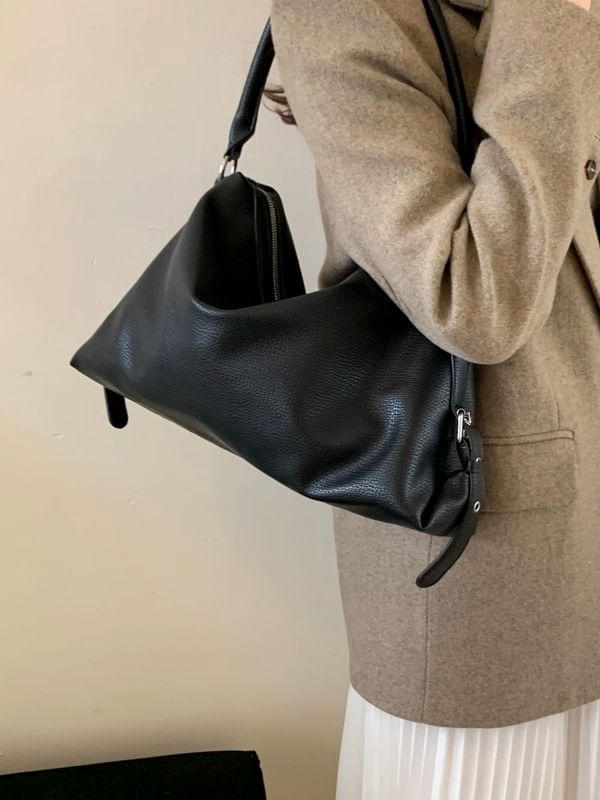 Faux Leather Crossbody Shoulder Bag