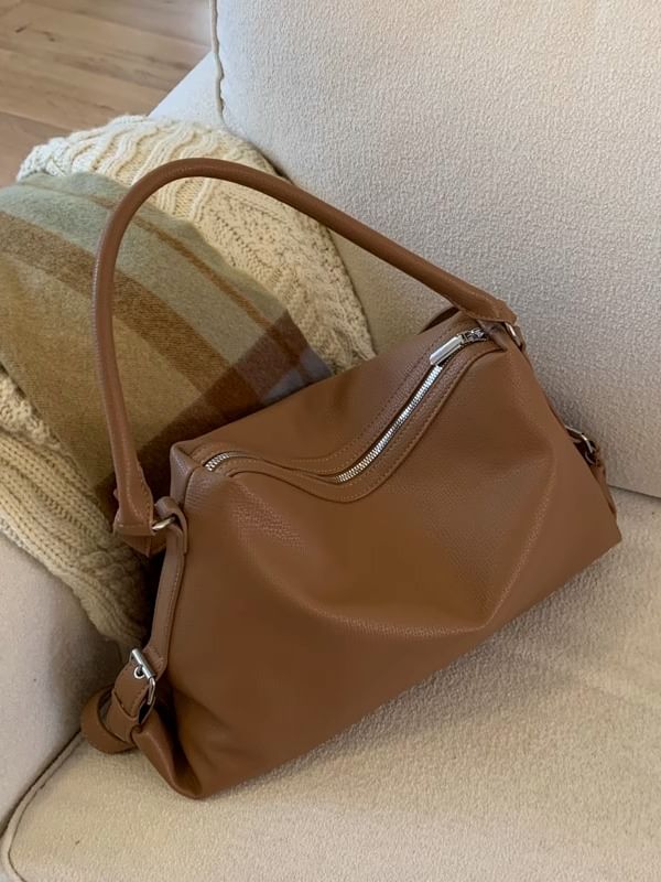 Faux Leather Crossbody Shoulder Bag
