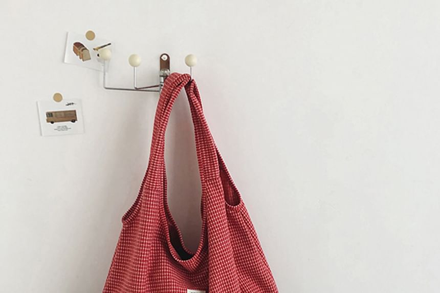 Plaid Fabric Tote Bag