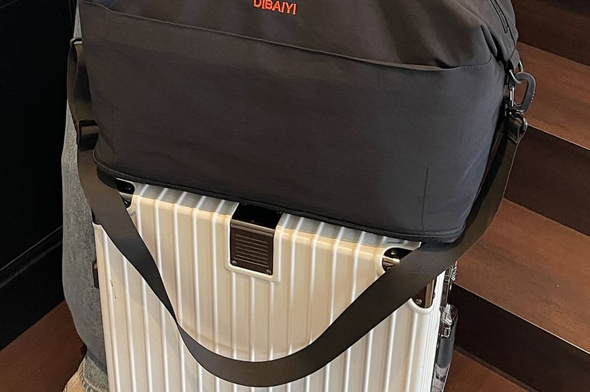 Contrast Handle Carryall Bag