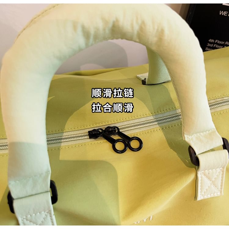 Contrast Handle Carryall Bag