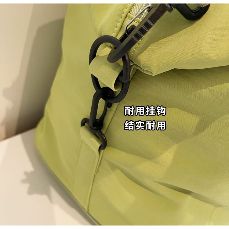 Contrast Handle Carryall Bag