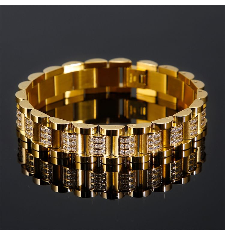 Rhinestone Watch Strap Bracelet