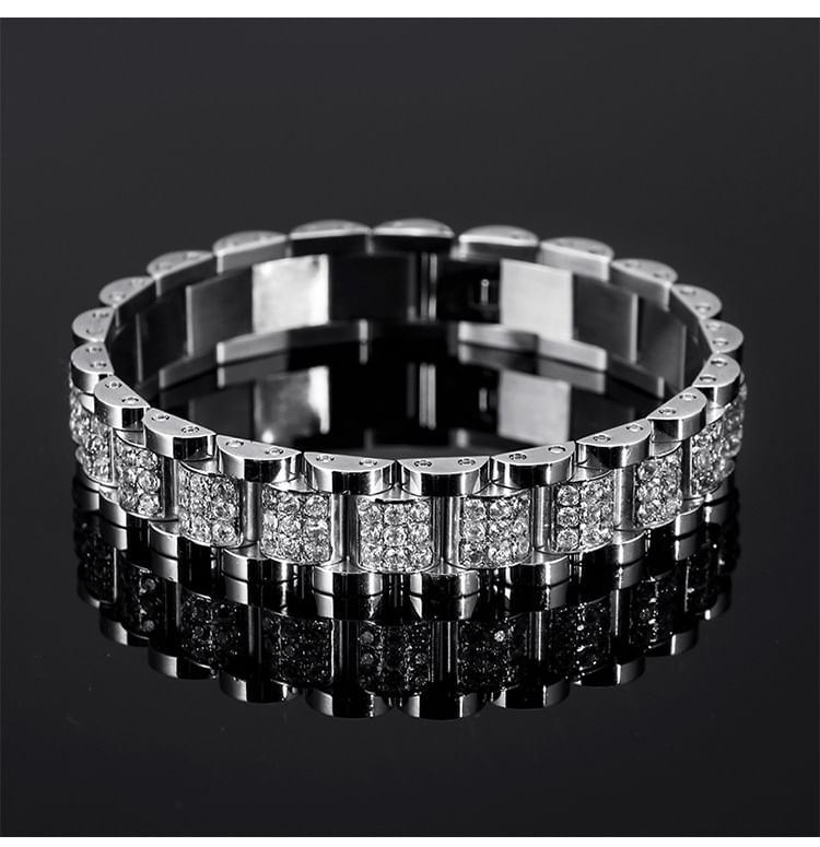 Rhinestone Watch Strap Bracelet