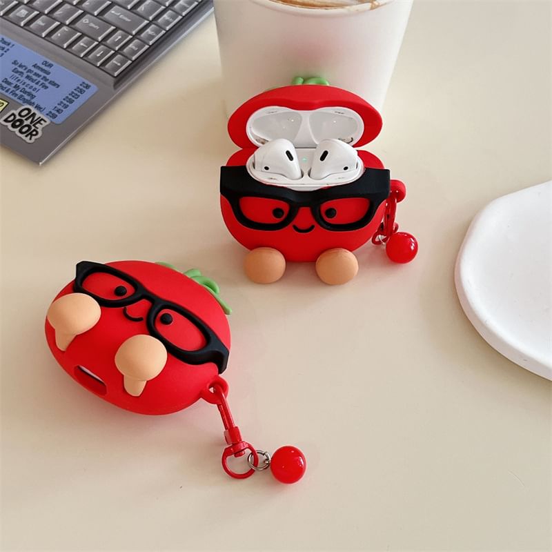 Tomato Apple AirPods / Pro Earphone Case Skin / Charm / Set