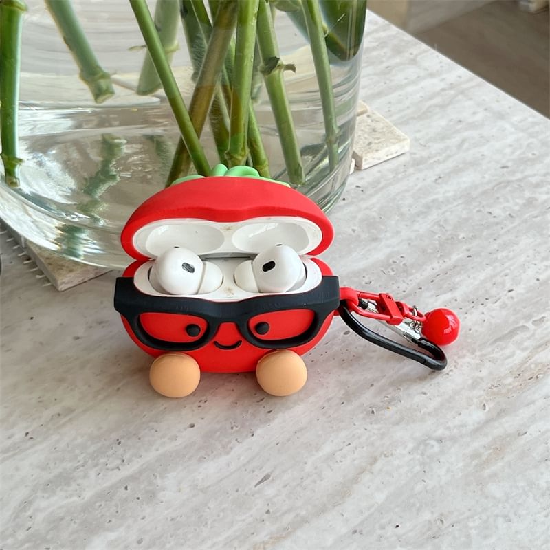 Tomato Apple AirPods / Pro Earphone Case Skin / Charm / Set