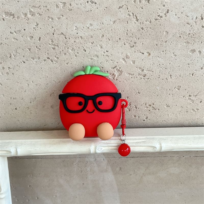 Tomato Apple AirPods / Pro Earphone Case Skin / Charm / Set