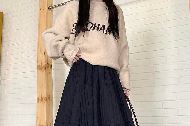 Elastic Waist Tiered Midi A-Line Skirt
