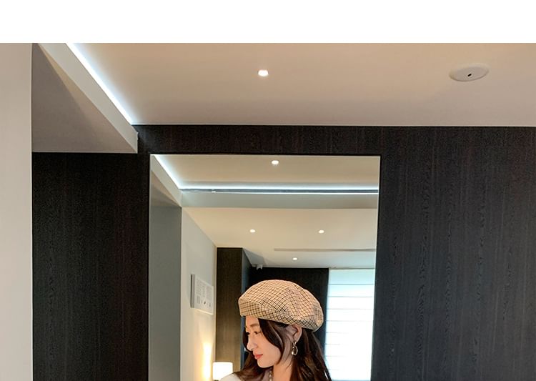 V-Neck Plain Pointelle Lace Trim Cardigan