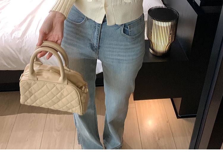 V-Neck Plain Sash Ribbed Cardigan