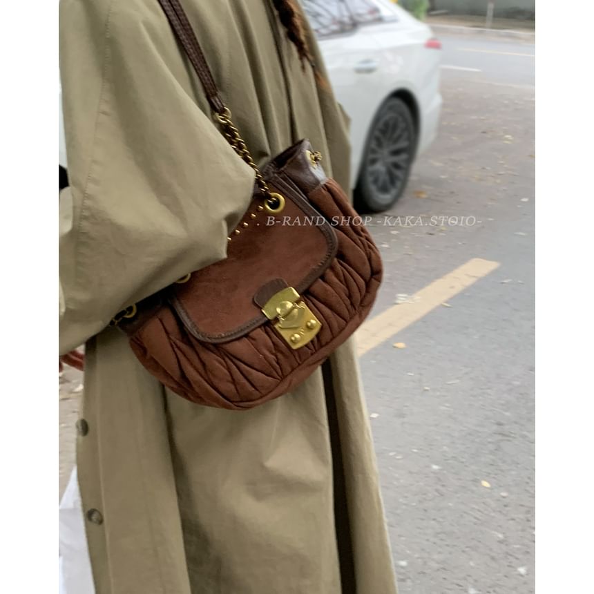 Plain Flap Shoulder Bag