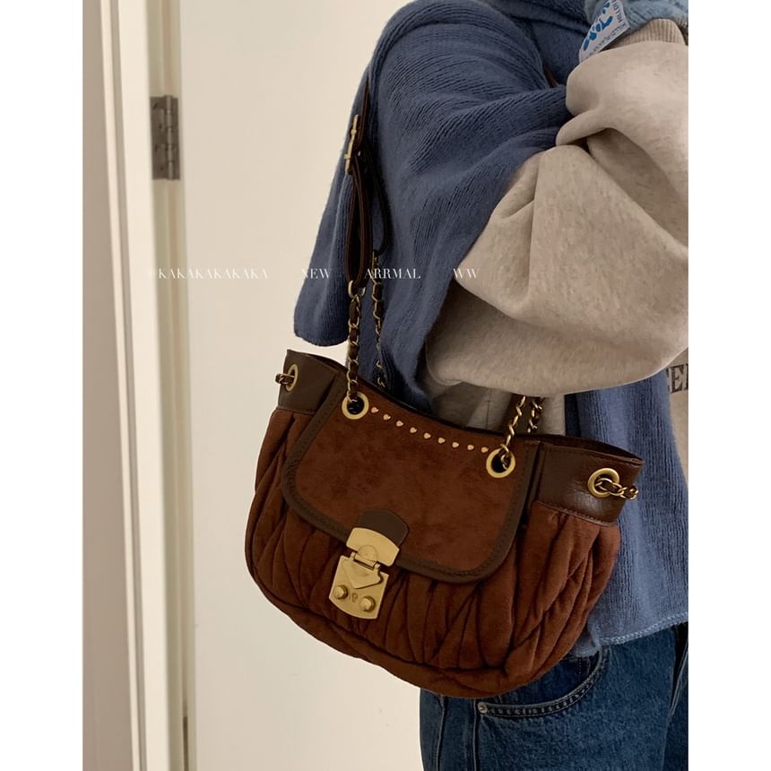 Plain Flap Shoulder Bag
