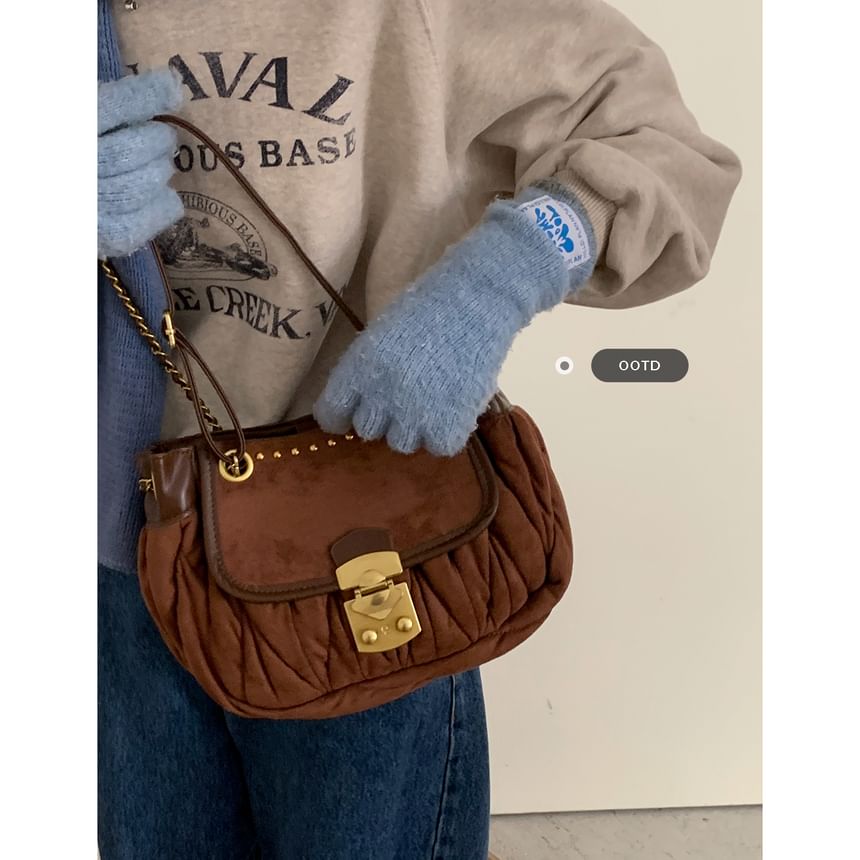 Plain Flap Shoulder Bag
