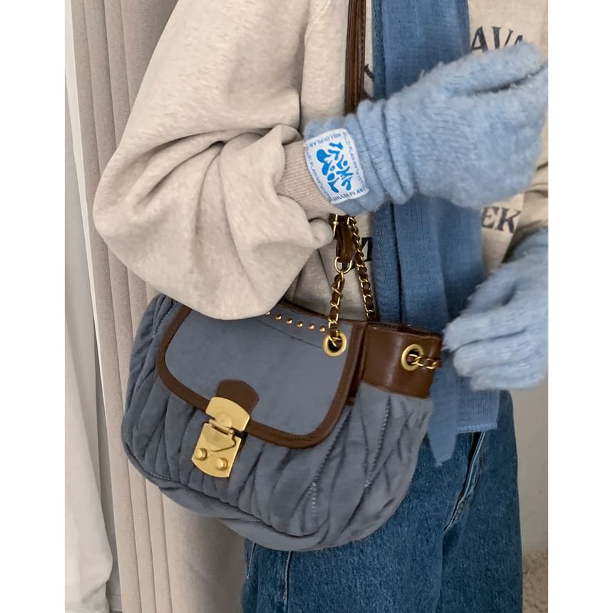 Plain Flap Shoulder Bag