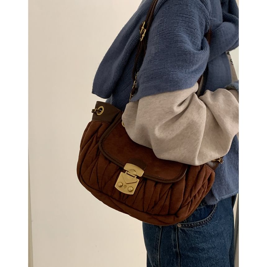 Plain Flap Shoulder Bag