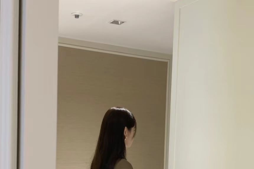 Collarless Plain Cropped Open Front Blazer / High Rise Asymmetrical Belted Mini A-Line Skirt