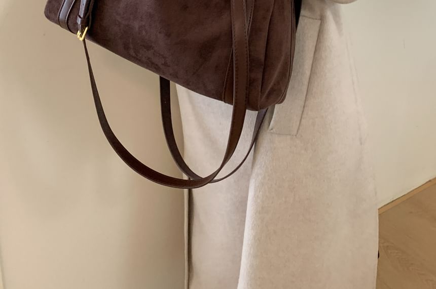 Faux Leather Plain Shoulder Bag (Various Designs)
