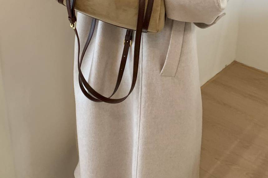 Faux Leather Plain Shoulder Bag (Various Designs)