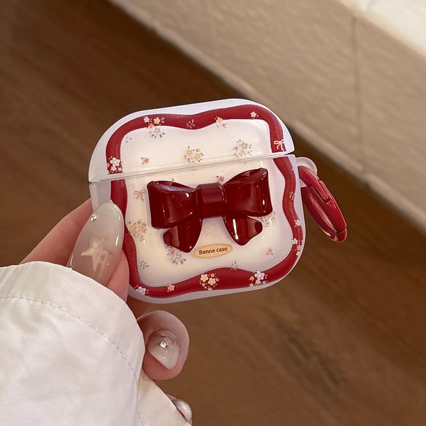 Floral Bow Apple AirPods / Pro Earphone Case Skin