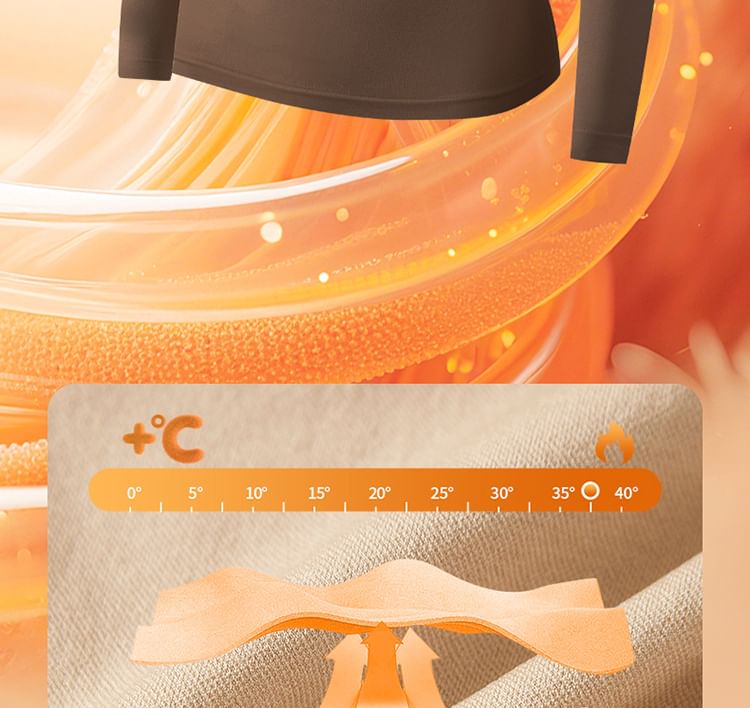 Matching Set: Solid Long-Sleeve Top + Leggings, Cozy Two-Piece Outfit