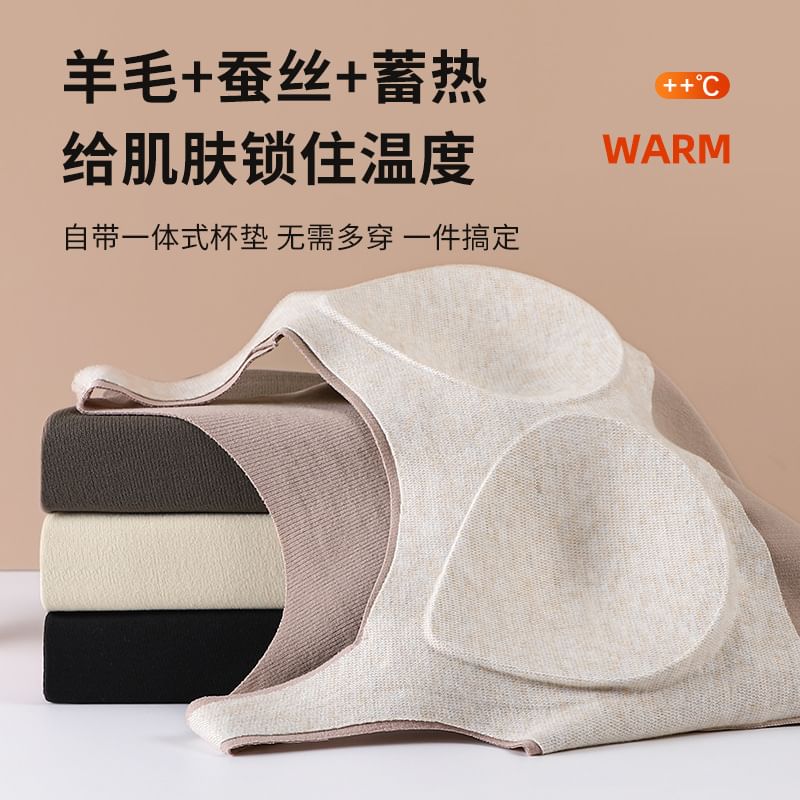Sleeveless Thermal Camisole Top, Heat-Retaining Base Layer
