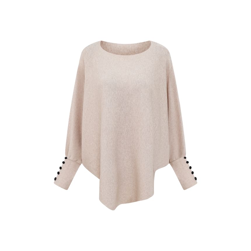 Solid Sweater with Boat Neckline & Batwing Sleeves + High-Waisted Maxi Pencil Skirt