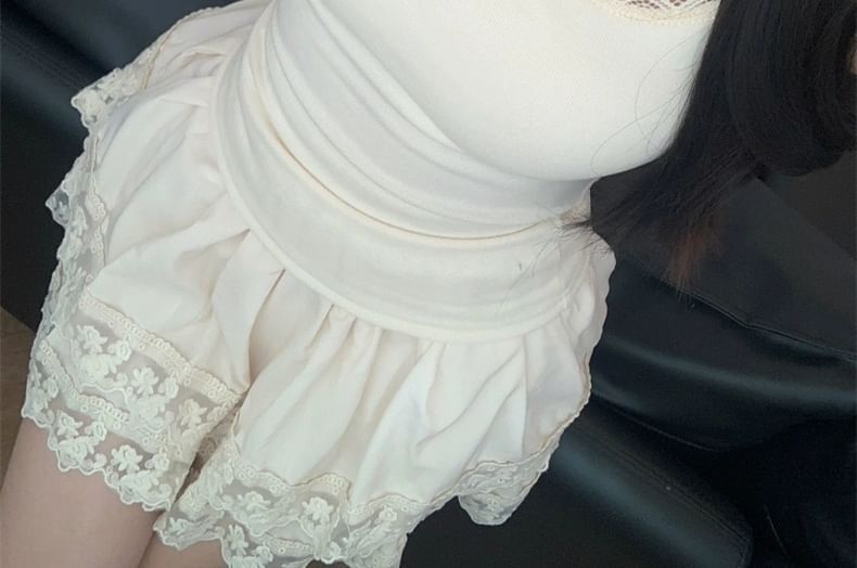 Lace Trim Padded Cami Top