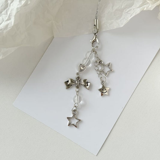 Star Bow Resin Phone Charm / Bag Charm Keyring