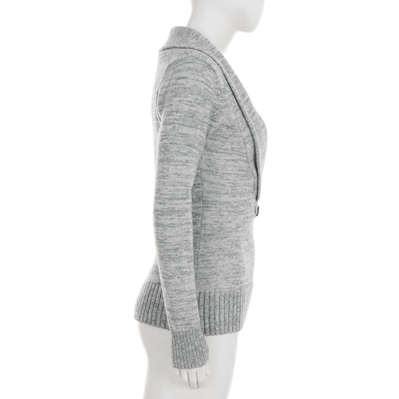 Buttoned V-Neckline Sweater